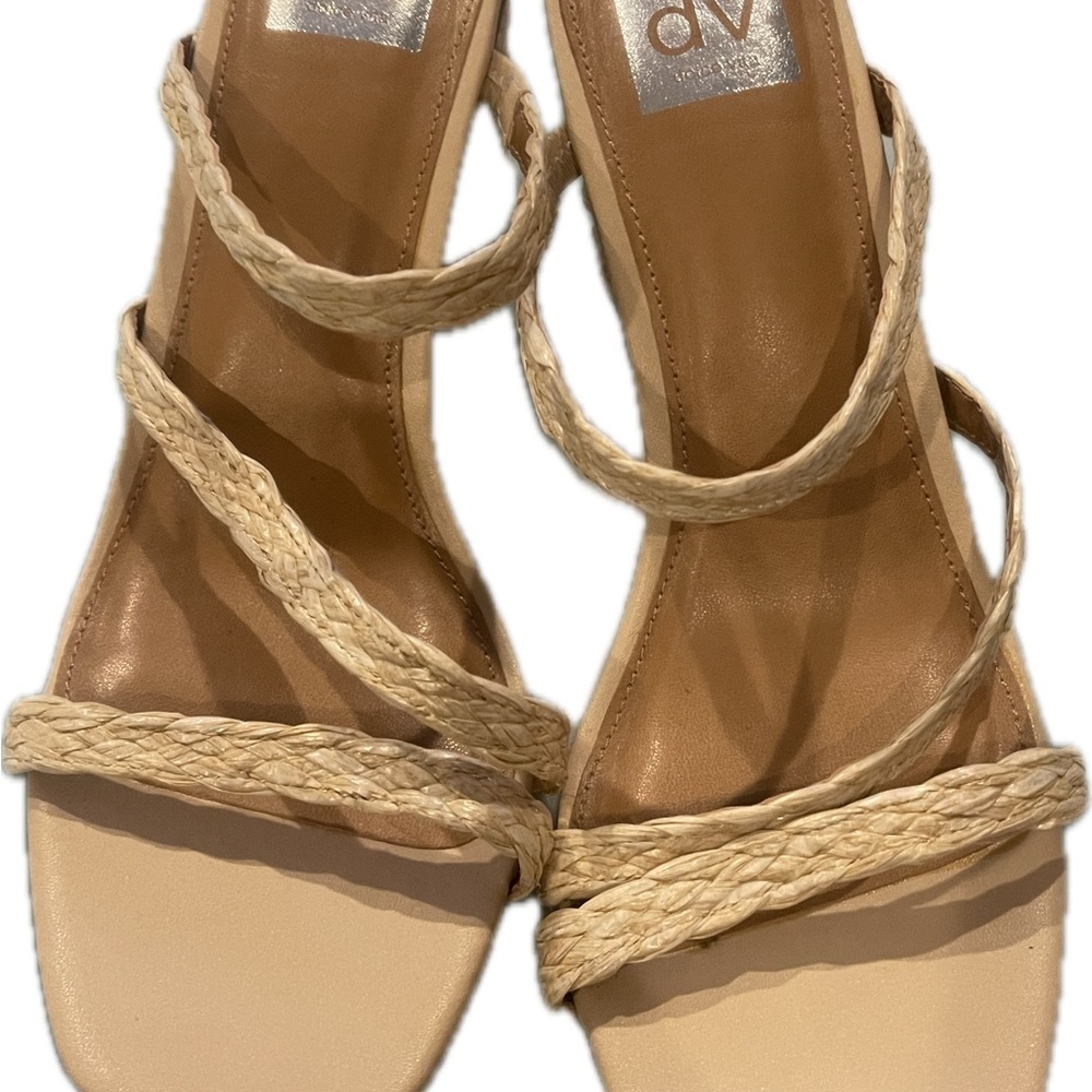 DV by Dolce Vita Tan Braided Sandals Flat Sole